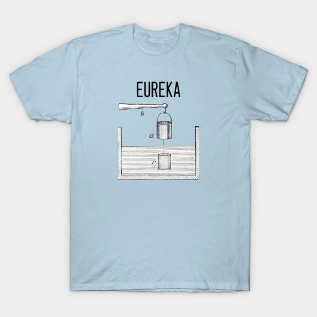 Archimedes principle: Eureka T-Shirt by Blacklinesw9